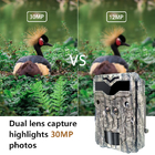 4K Dual Lens Keep Guard Trail Camera Night Vision Zewnętrzna kamera myśliwska