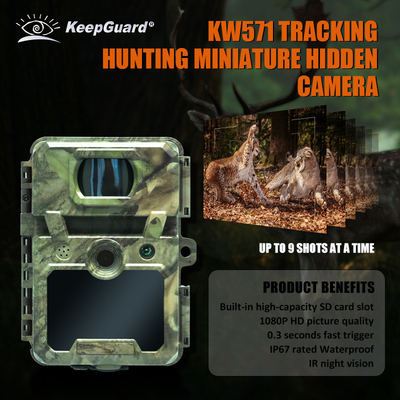 KW571 Fabryka OEM ODM Mini Wildlife Scouting Timelapse Trail Camera IP67 Sensor CMOS i pamięć SD