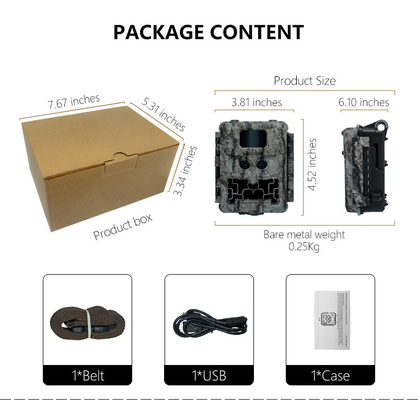 KW591 Kamera polowa na wolnym powietrzu bez światła Dwa czujniki 1080P FHD Kamera polowa nocna viison CMOS podwójny obiektyw