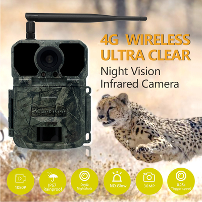 32MP 4G Trail Camera z szybkim 0.2s Trigger Time i Photo/Video/Photo Video Mode dla wszechstronnych