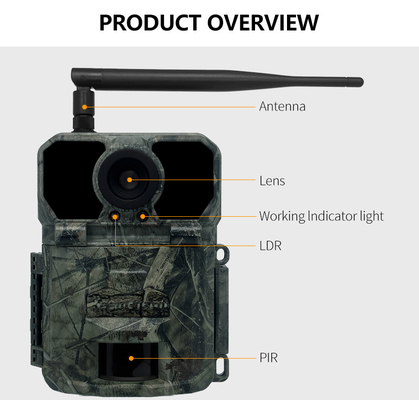 32MP 4G Trail Camera z szybkim 0.2s Trigger Time i Photo/Video/Photo Video Mode dla wszechstronnych