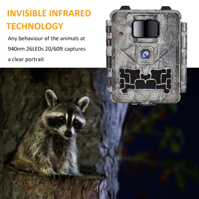 KW561 Trail Infra Cam Mini 30MP 0.25s Prędkość 4K Rozdzielczość wideo wodoodporny czujnik CMOS SD Me
