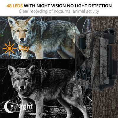 KW561 Trail Infra Cam Mini 30MP 0.25s Prędkość 4K Rozdzielczość wideo wodoodporny czujnik CMOS SD Me