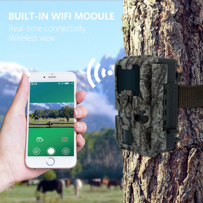KW865 WIFI Ukryta kamera wodoodporna IP67 20MP 0.6s prędkość uruchomienia do 512GB pamięci masowej ścieżka widzenia nocnego