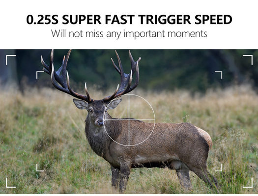 Kamera ścieżkowa KW866 z połączeniem WIFI 0.25s prędkość uruchomienia wodoodporny IP67 do 512GB Przechowywanie 32MP 4K przy 30fps dla strzału buck