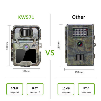 Konfigurowalne kamery myśliwskie HD do obserwacji dzikiej przyrody z obsługą kart pamięci 512GB