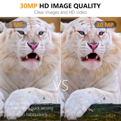 Mini wielkość opłacalna kamera myśliwska KW561 z 30MP/1080P wodoodporny IP67 do 512GB 0.3s wyzwalacz do polowania na dzikie zwierzęta