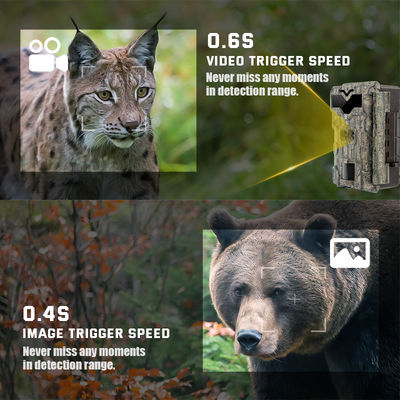 32-megapikselowe kamery myśliwskie HD z dwoma obiektywami 4K Game No Glow Wildlife Camera