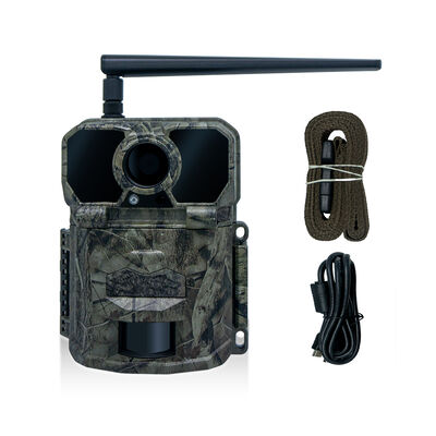 0.8 lbs kamera GSM trail oferująca rozdzielczość obrazu 20 megapixelów zaprojektowana do monitorowania i ochrony dzikiej przyrody na zewnątrz
