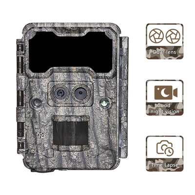 Natywna kamera 13MP CMOS z dwoma obiektywami Kamera myśliwska 0.3s Nigh Vision Wildlife camera