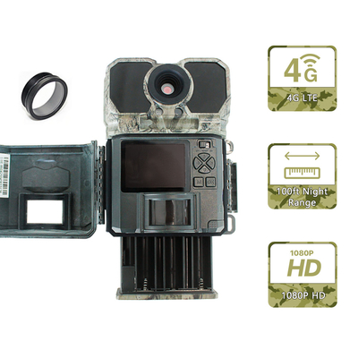 LCD Display 4G Trail Camera Programmable 940nm NO GLOW ICCID FTP SMTP MMS APP kontrolne akcesoria łowieckie