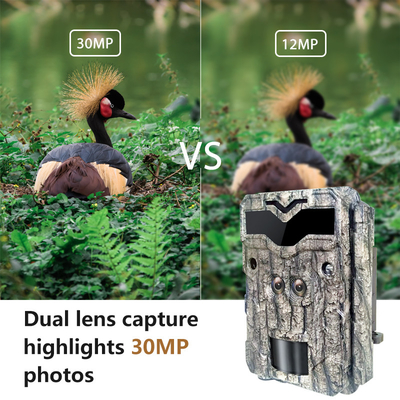 4K Dual Lens Keep Guard Trail Camera Night Vision Zewnętrzna kamera myśliwska