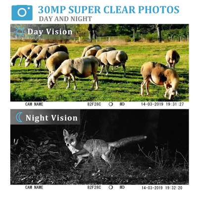 Zewnętrzna kamera myśliwska 30Mp 1080P Trail Wildlife Camera z MMS SMTP FTP