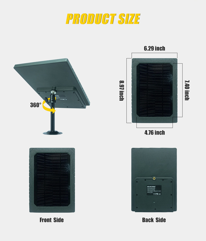 KS26 12W panel słoneczny zasilanie uzupełniające ABS25 materiał ognioodporny IP67 wodoodporny wielointerfejs