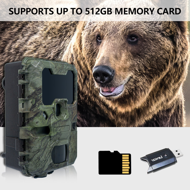 Kamera ścieżkowa KW866 z połączeniem WIFI 0.25s prędkość uruchomienia wodoodporny IP67 do 512GB Przechowywanie 32MP 4K przy 30fps dla strzału buck