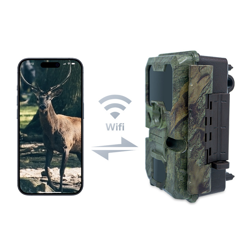 Kamera myśliwska KW866 z połączeniem WIFI prędkość przechwytywania 0,25s wodoodporny IP67 do 512GB Przechowywanie 32MP 4K przy 30fps polowanie na jelenie