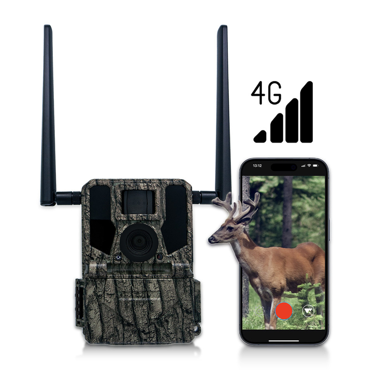 Kamery myśliwskie i ścieżkowe Panel słoneczny 4G Bezprzewodowa kamera KW897 z podwójnymi antenami 100ft Night Range 36MP 2K Video w 30fps